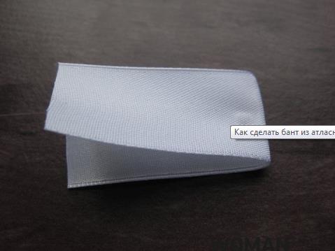 Бантики из атласной ленты своими руками: пошаговая инструкция